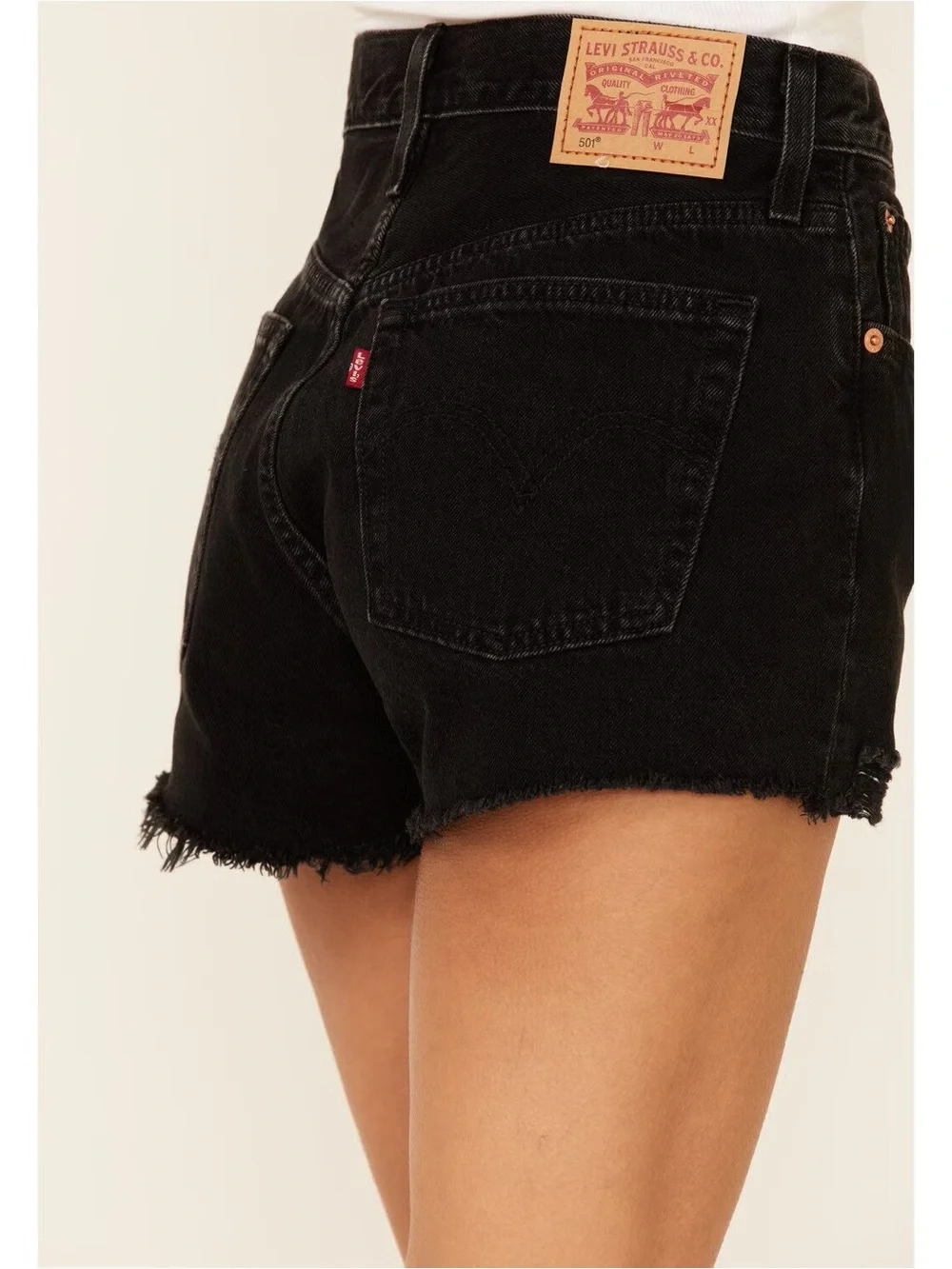 Levi’s Women’s 501 Original Shorts, Lunar Black, Size 26
